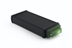Dia-Stron TLS translucency meter, with the green LED illuminated