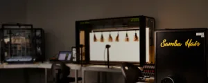 multiple batches of hair being tested within a specialist Bossa Nova Vision machine